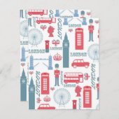 Cool trendy vintage London landmark illustrations (Front/Back)