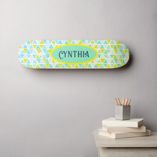 Cool Triangle Shapes Skateboard