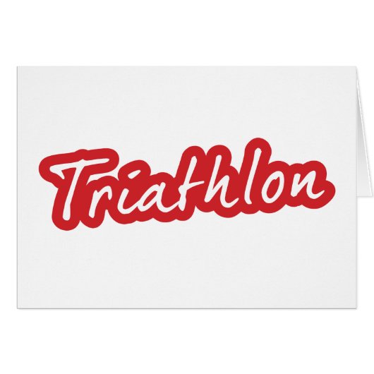 Cool Triathlon design (Front Horizontal)