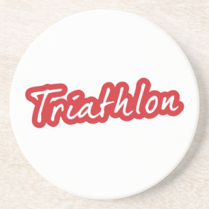 Cool Triathlon design Drink Coaster