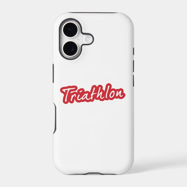 Cool Triathlon design Iphone Case (Back)