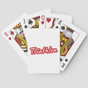Cool Triathlon design Poker Cards