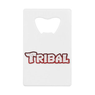 cool tribal design credit card bottle opener