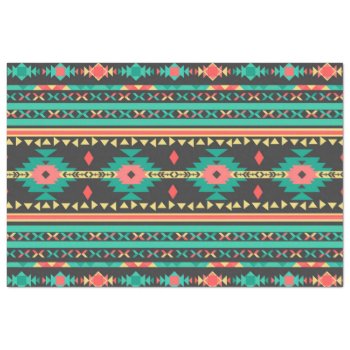 Cool Tribal Ethnic Geometric Pattern Tissue Paper by InovArtS at Zazzle