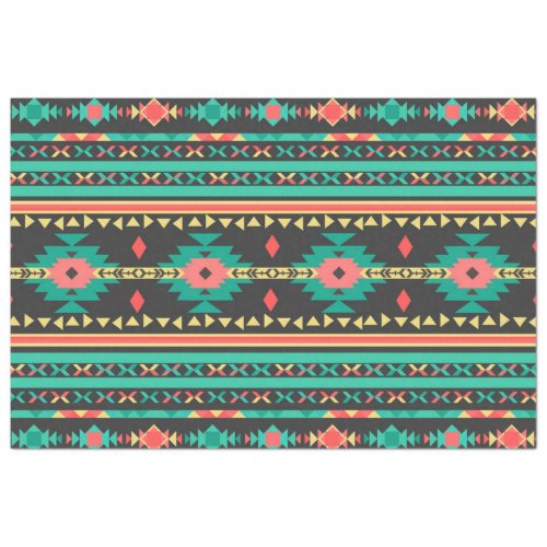Cool tribal ethnic geometric pattern tissue paper