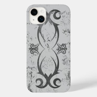Cool Tribal Tattoo Black on White Grunge Durable Case-Mate iPhone 14 Plus Case