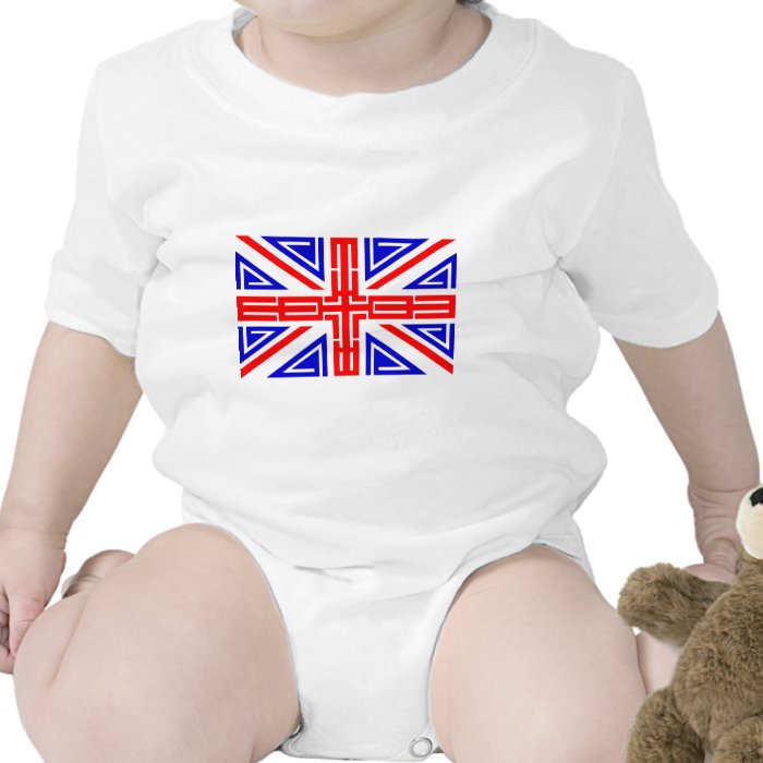 Cool Tribal tattoo British flag Tshirt