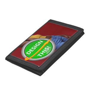 COOL! TriFold Nylon Wallet - Black- Custom