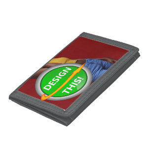 COOL! TriFold Nylon Wallet - Gray- Custom