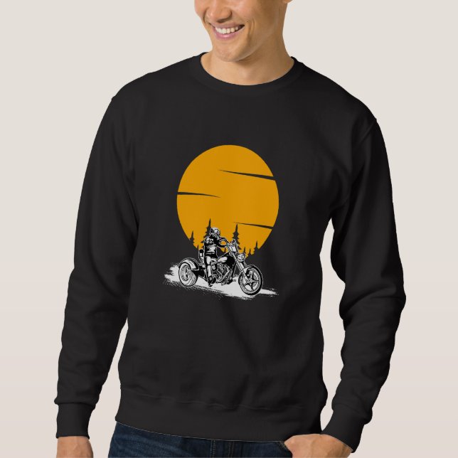 Cool Trike Motorcycle Outfit Triker Biker Sweatshirt (Front)