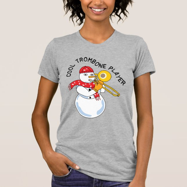 Cool Trombone Player T-Shirt (Front)