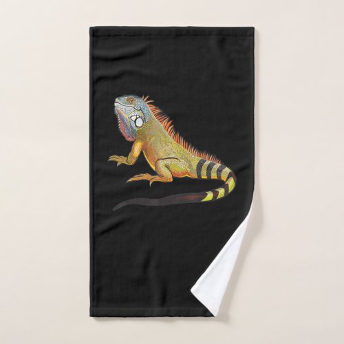 Cool Tropical Iguana Lizard Pet Gift Hand Towel