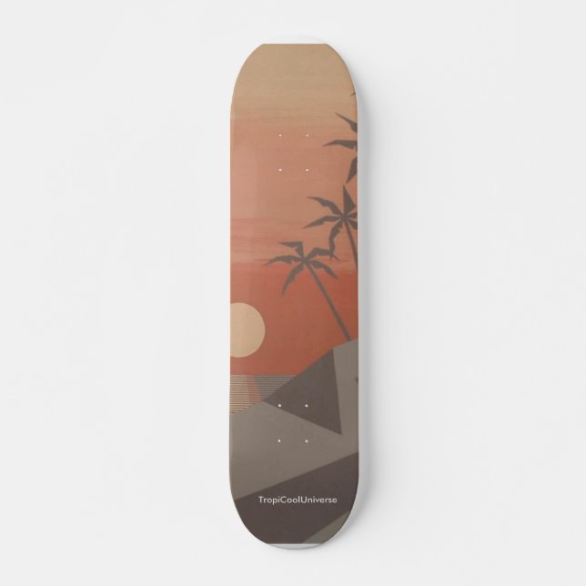 COOL TROPICS Skateboard Deck (Front)