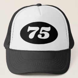 Cool trucker hat men&#39;s 75th Birthday party!