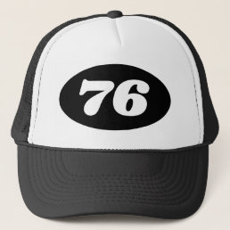 Cool trucker hat men&#39;s 76th Birthday party!