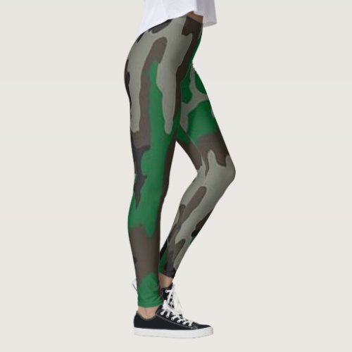 cool true camo camoflage design yoga leggings