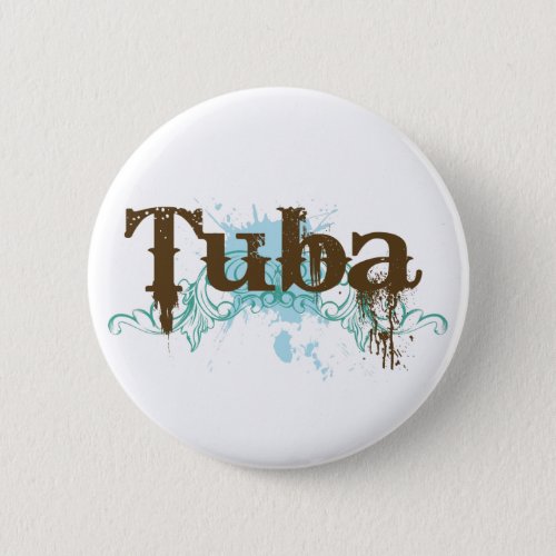 Cool Tuba Grunge Music Button