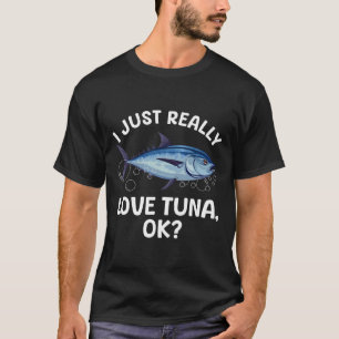 Cool Tuna Fishing Art For Men Women Deep Sea Tuna  T-Shirt