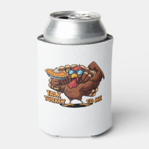 Cool Turkey Thanksgiving Funny Classic T-Shirt_1.p Can Cooler