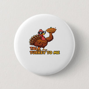 Cool Turkey Thanksgiving Funny Classic T-Shirt.png Button