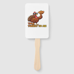 Cool Turkey Thanksgiving Funny Classic T-Shirt.png Hand Fan