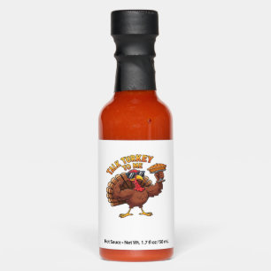 Cool Turkey Thanksgiving Funny Oversized T-Shirt.p Hot Sauces
