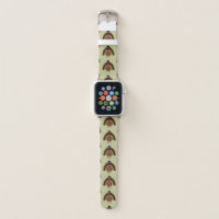 Cool Turkey with sunglasses Thanksgiving pattern Apple Watch Band