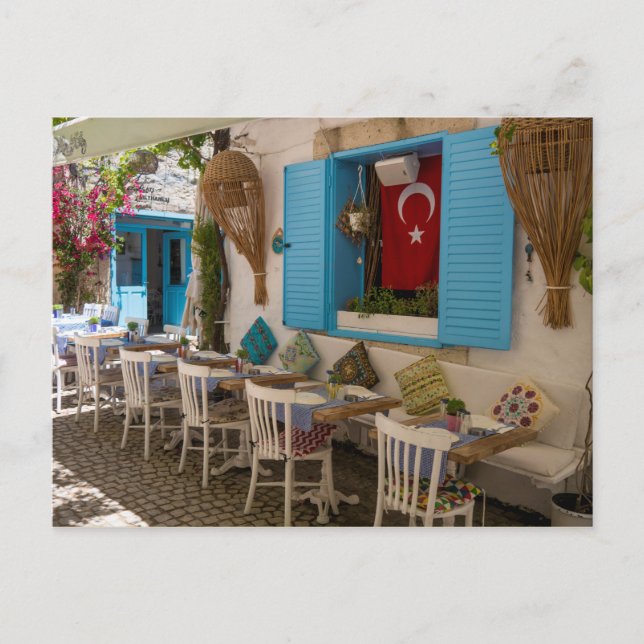 Cool Turkish Restaurant Patio Postcard (Front)