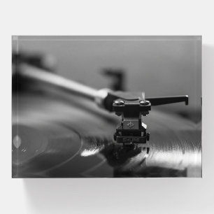 Cool Turntable Playing Classic Vinyl Album Paperweight