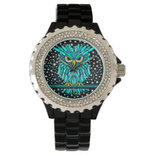 cool turquoise owl watch