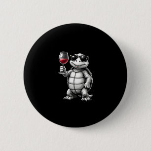 cool turtle drinking red wine art print_1 (1) button