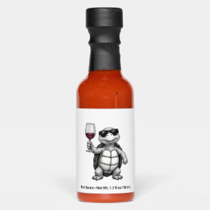 cool turtle drinking red wine art print_1 (1) hot sauces