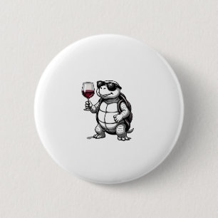 cool turtle drinking red wine art print_1 (2) button