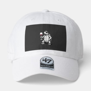 cool turtle drinking red wine art print_1 (4) 47 brand hat