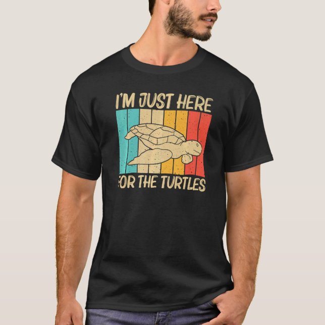 Cool Turtle For Men Women Sea Turtle Aquatic Anima T-Shirt (Front)