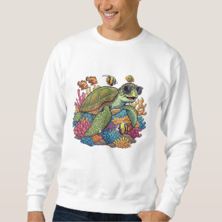 Cool Turtle on the Reef Sweatshirt