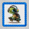 Cool Turtle Skateboarder Patch