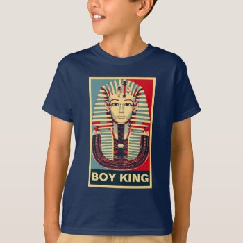 Cool Tutankhamen 'boy King' Hope Poster Style T-shirt by sc0001 at Zazzle