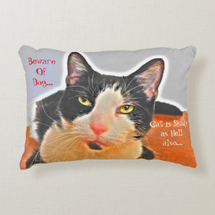 Cool Tuxedo Cat  Accent Pillow