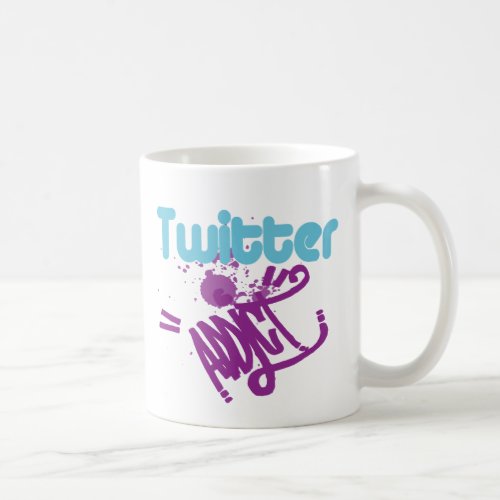 Cool Twitter Addict Custom Graffiti Art Remix Mug
