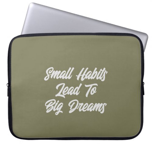 Cool Typography Inspirational Text Quote Menâs Laptop Sleeve