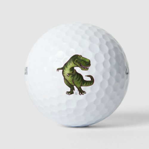 Cool Tyrannosaurus Rex Art Pack of Golf Balls