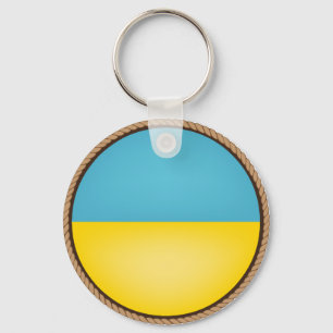 Cool Ukraine Flag Seal Keychain