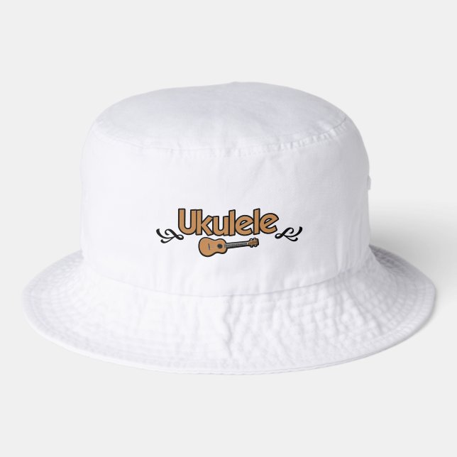 Cool Ukulele Bucket Hat (Front)