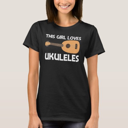 Cool Ukulele For Girls Kids Musical Instrument 1 T_Shirt