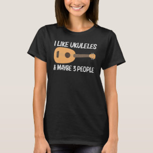 Cool Ukulele For Men Women Musical Instrument T-Shirt