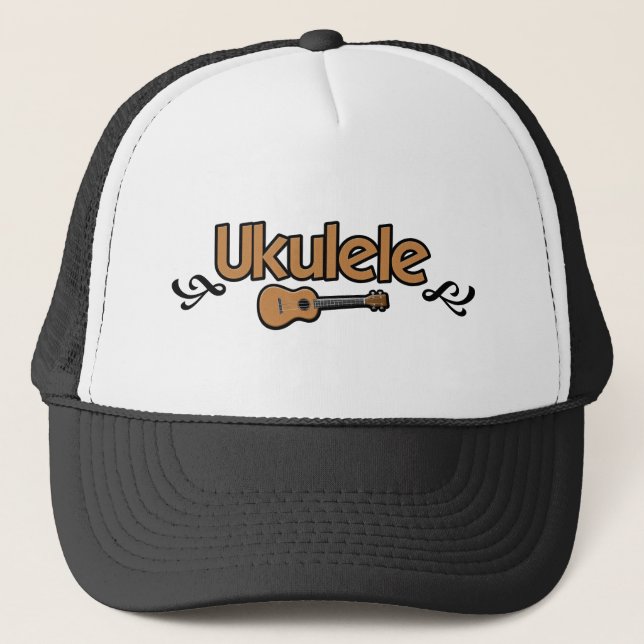 Cool Ukulele Trucker Hat (Front)