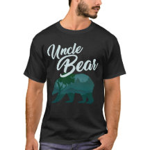 Cool Uncle Bear T Shirt with Mountain Scene Bear