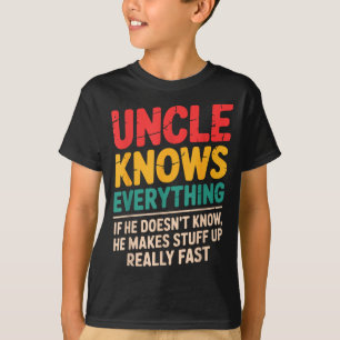 Cool Uncle Design For Uncle Men From Nephew Niece T-Shirt