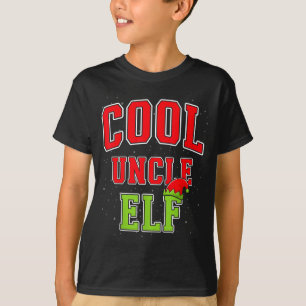 Cool Uncle Elf Christmas Family Matching Group Xma T-Shirt